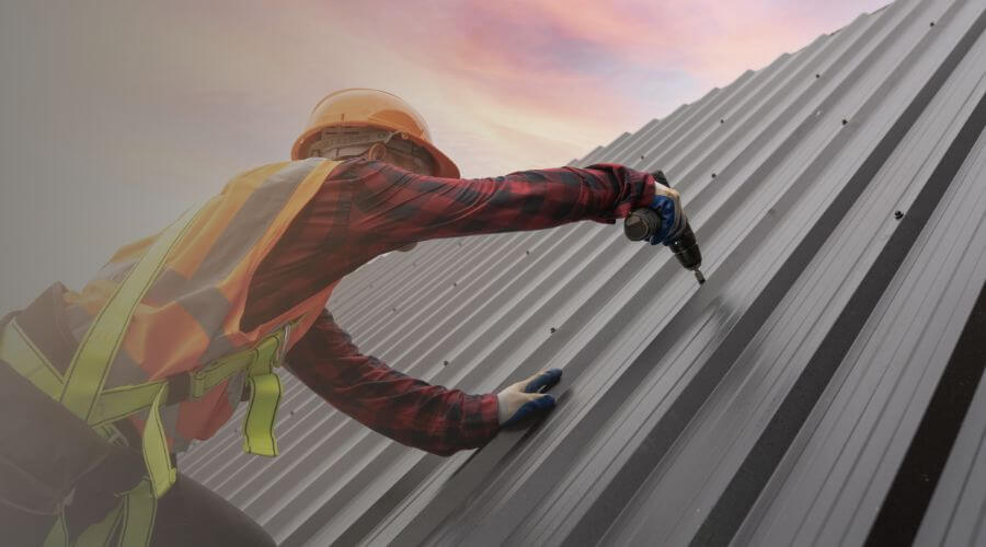 Professional metal roof installation in Burlington, IN